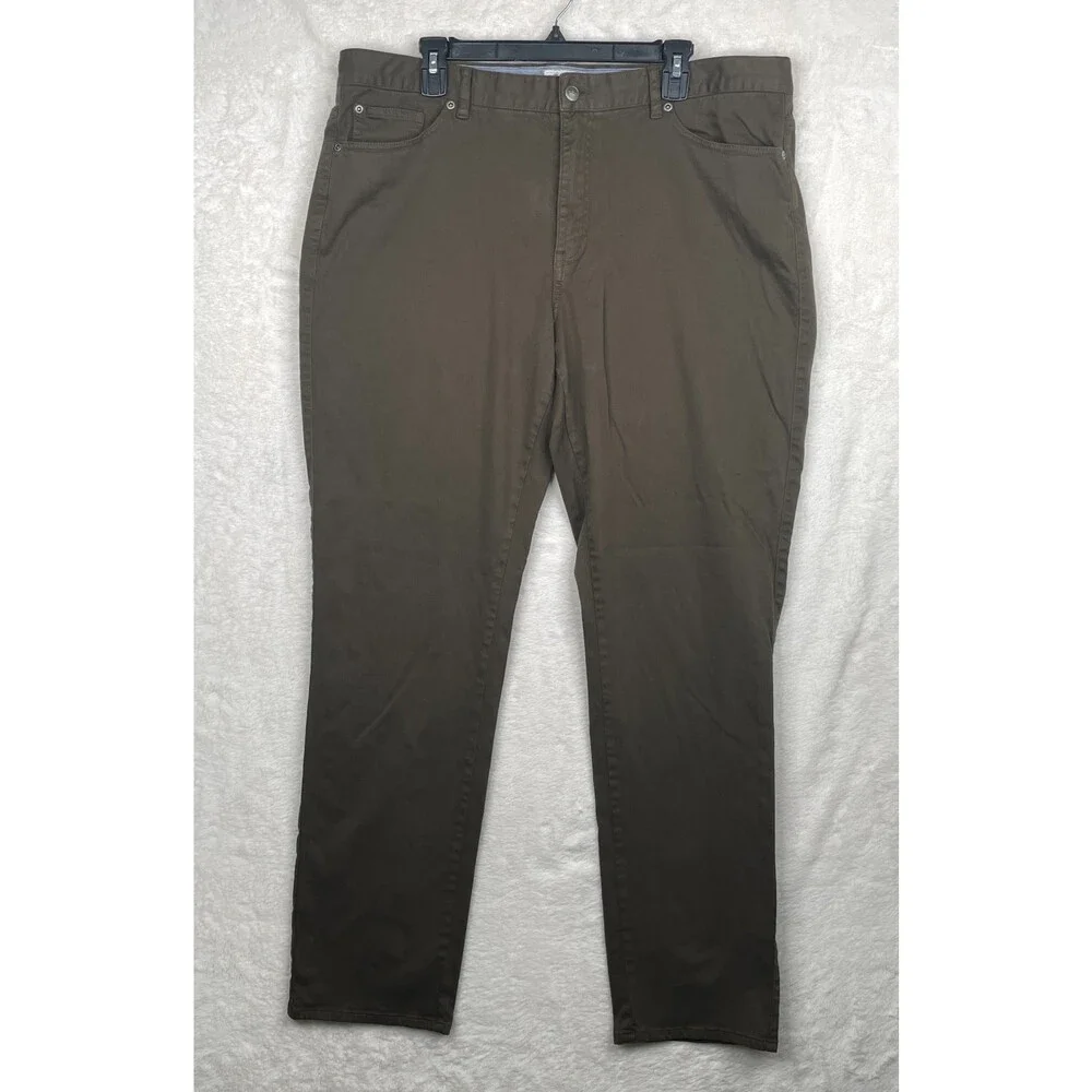 Peter Millar Ultimate Sateen Five Pocket Pants Mens 40 x 32.5 Brown